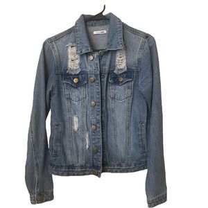 FASHION NOVA - distressed jean jacket